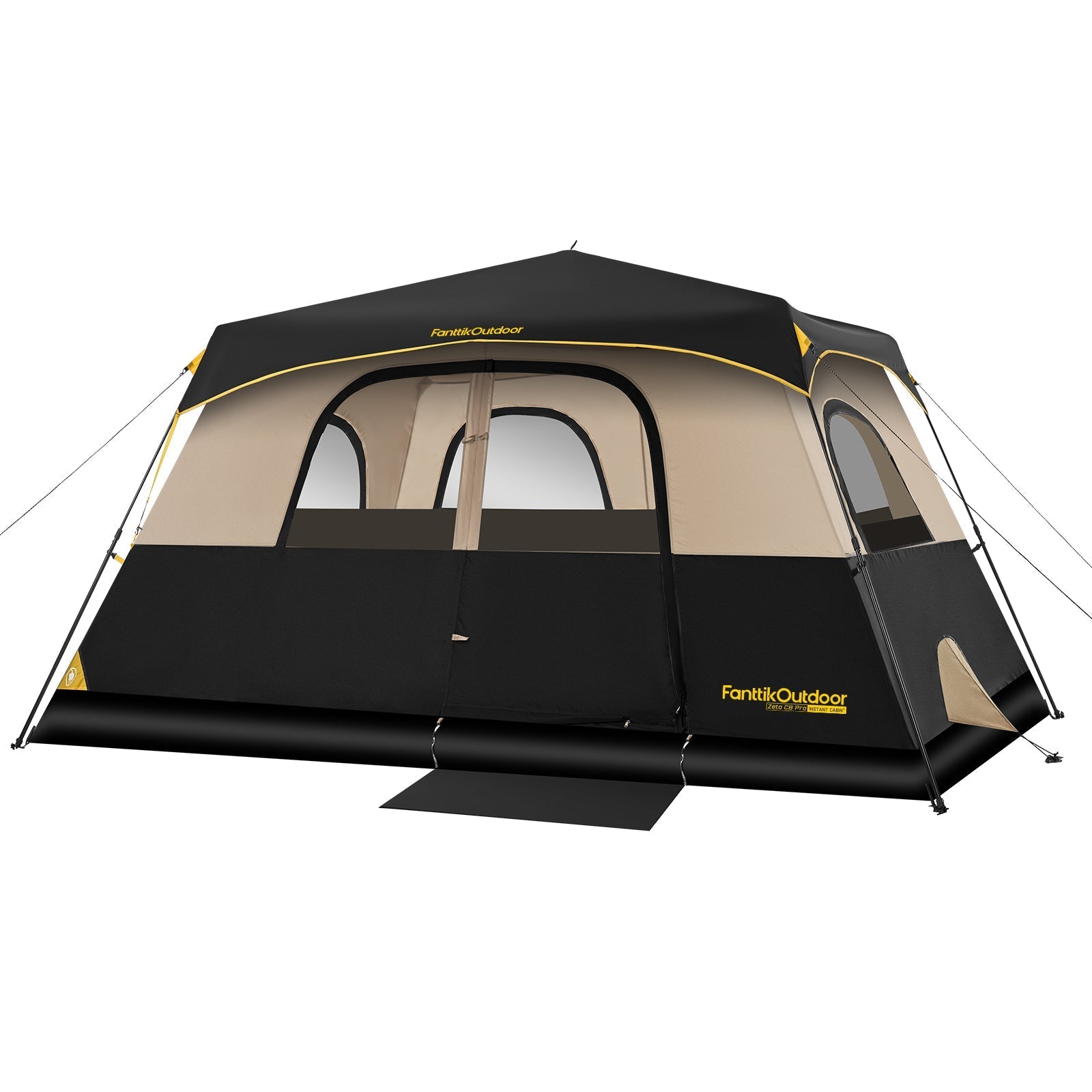 FanttikOutdoor Zeta C8 Pro 8 Person Camping Tent with mesh windows and instant cabin design.