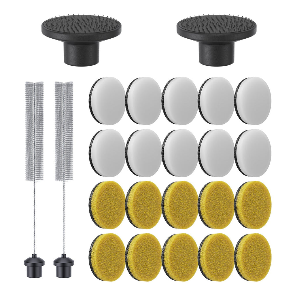 Fanttik 24-in-1 Brush Head Set, designed for deep cleaning in grout, tiles, sinks, crevices, and more—perfect for tackling a variety of tough cleaning tasks