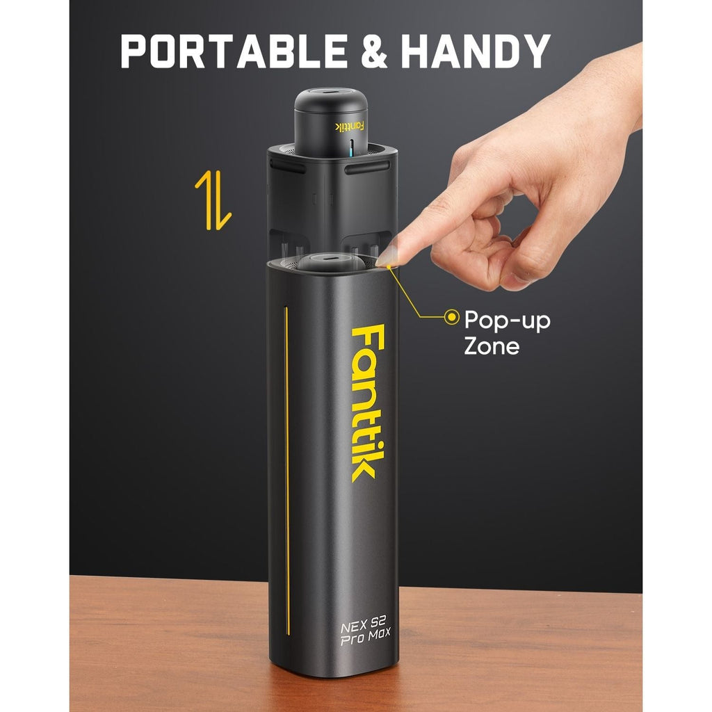 Fanttik NEX S2 Pro Max cordless electric screwdriver with pop-up zone, portable black design