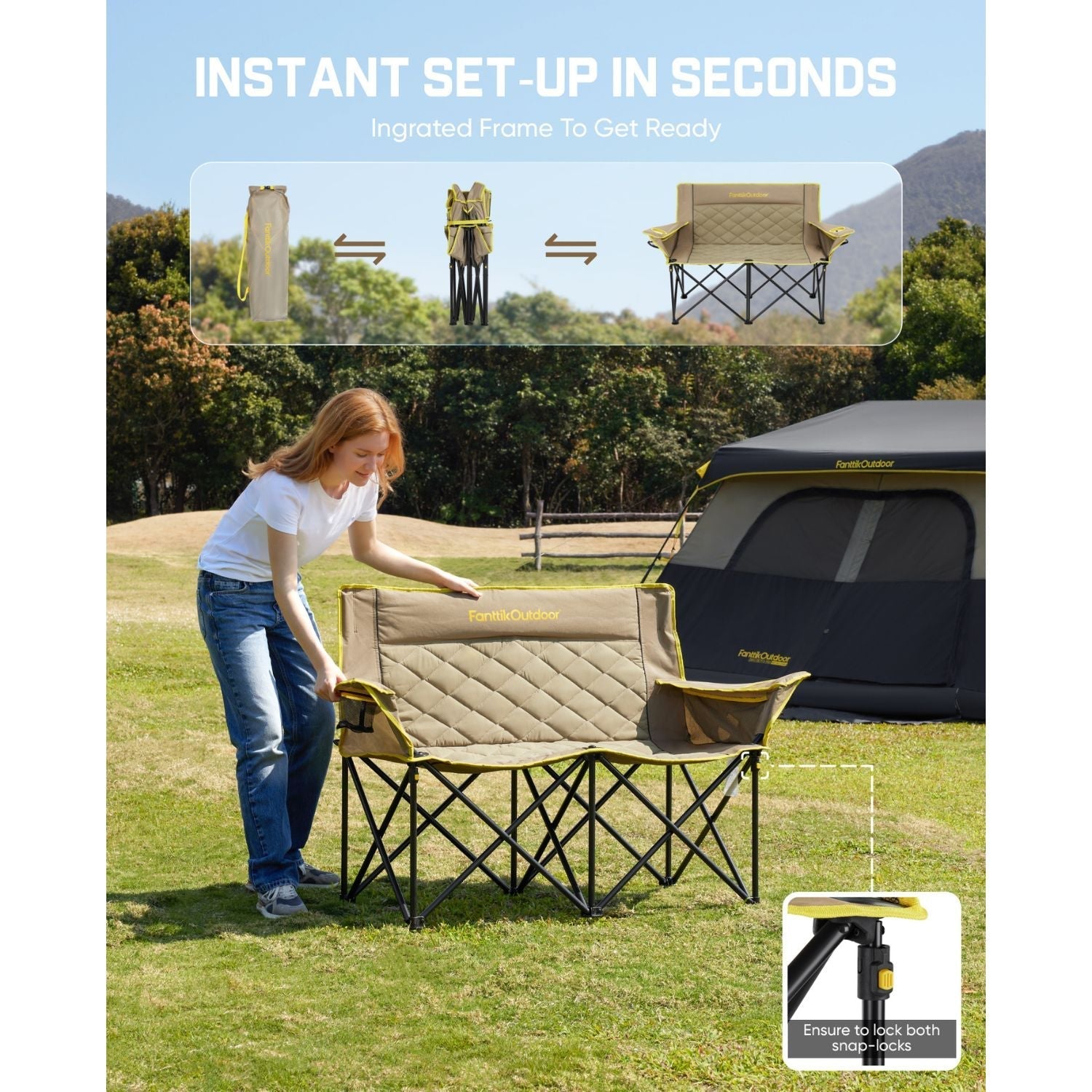 FanttikOutdoor Zeta L11 Duo Pro Double Camping Chair