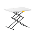 FanttikOutdoor Zeta X1 Apex 28" folding table with adjustable height and gray scissor legs