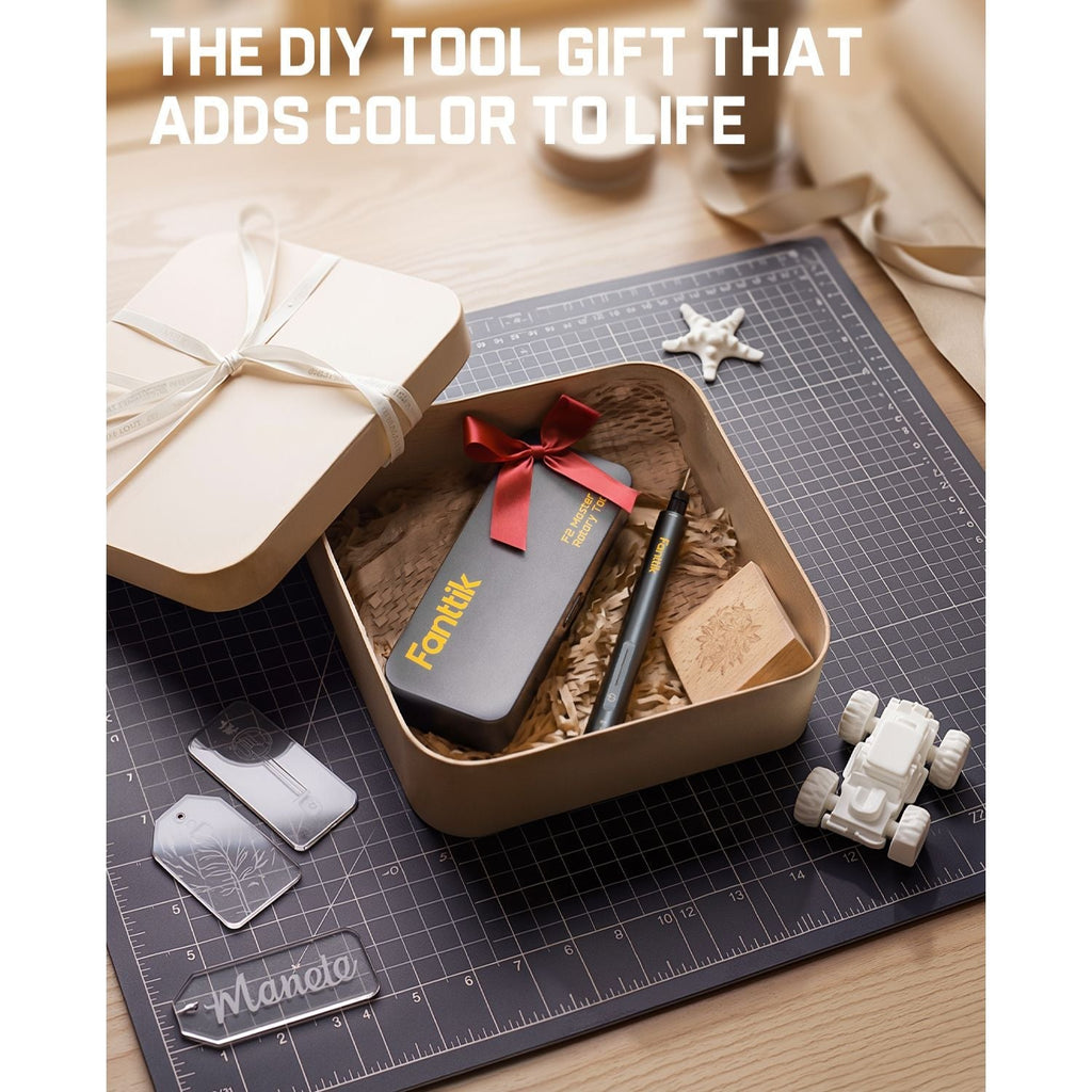 Fanttik F2 Master Kit cordless rotary tool gift set with engraving accessories