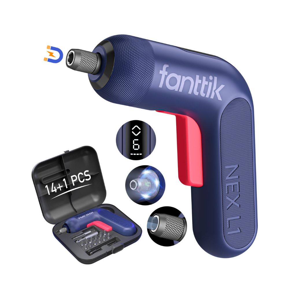 Fanttik NEX L1 Pro electric screwdriver with 14-bit kit, LED display and magnetic tip