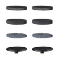 4 replacement scrubber pads for G9 Pro spin scrubber, black and gray