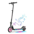 anttikRide T10 Apex Electric Scooter for Kids 4.3-5.6 ft 200W Motor, LED Colorful Lights with Bluetooth Music Speaker, 7/10/12 MPH Digital Display,45W Fast Charging, Foldable E-Scooter