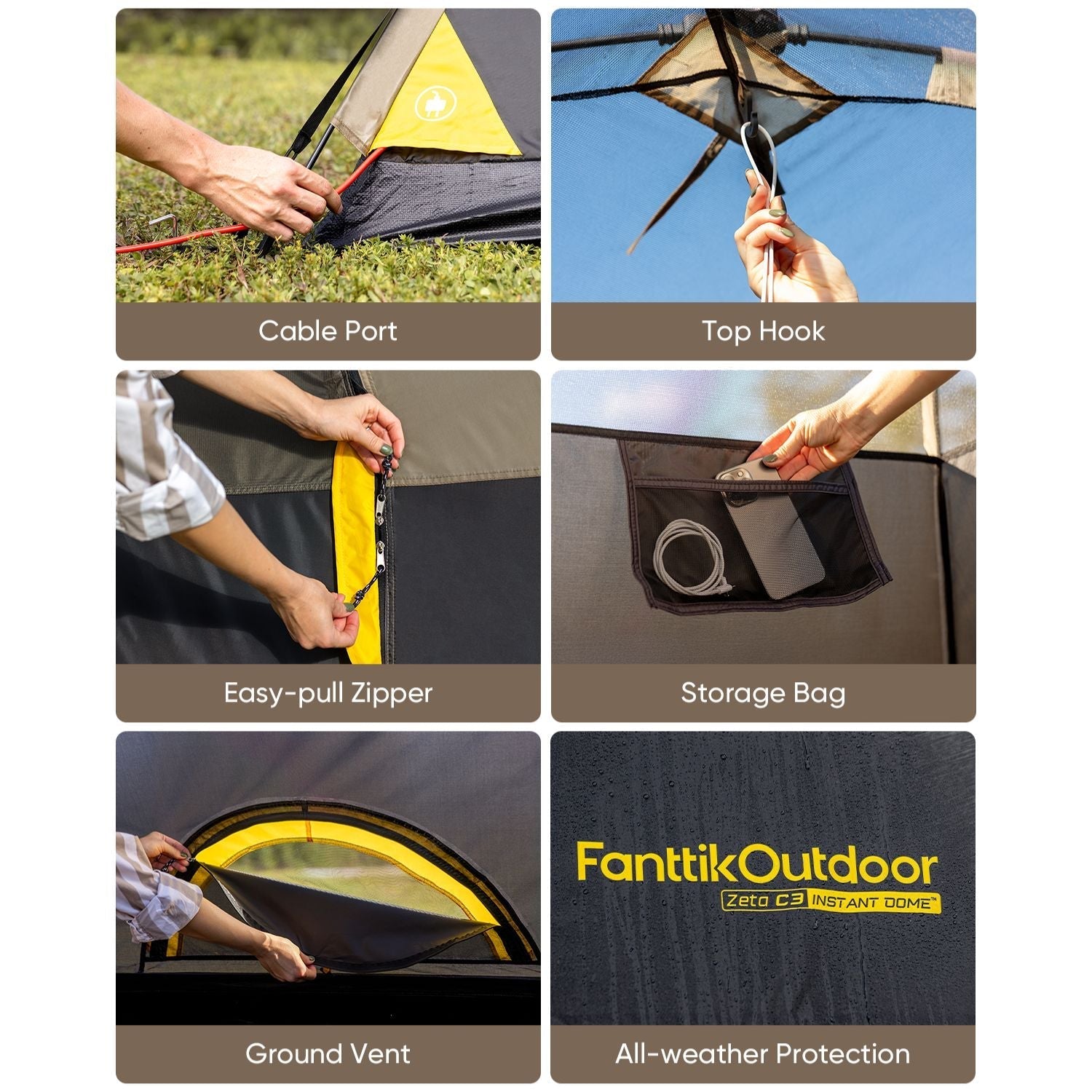 FanttikOutdoor Zeta C3 Camping Tent