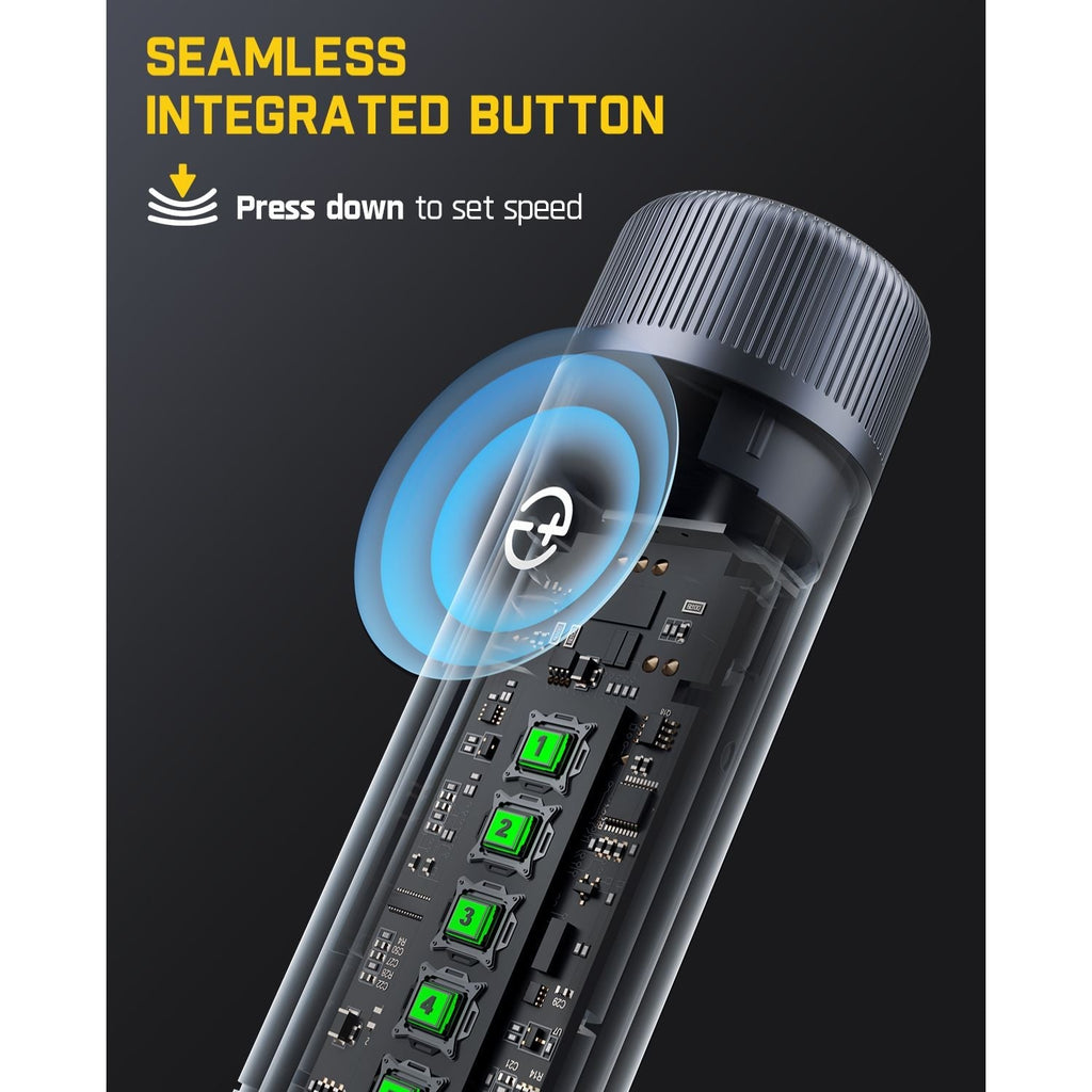 Fanttik F2 PRO rotary tool with integrated button and speed indicators