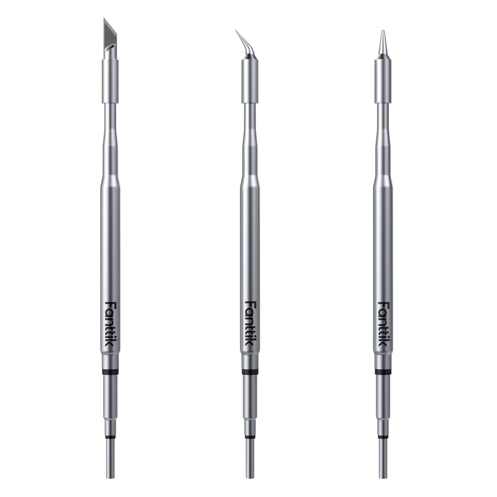 Fanttik C210 soldering iron tips set with chisel, angled and fine-point tips for T1 Max