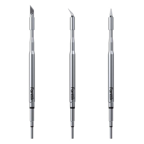 Fanttik C210 soldering iron tips set with chisel, angled and fine-point tips for T1 Max
