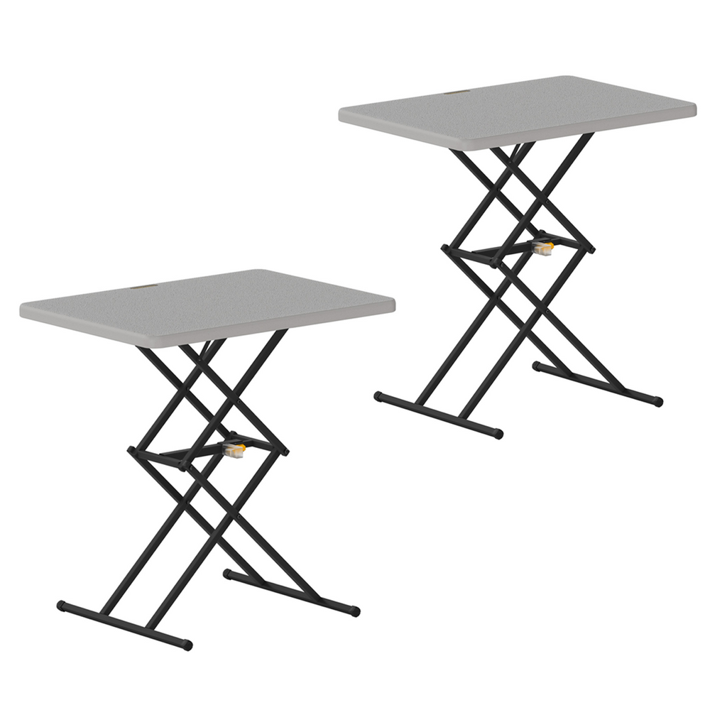 FanttikOutdoor Zeta X1 Pro 28" quick pop up tables (2-pack) feature adjustable height and portable design.
