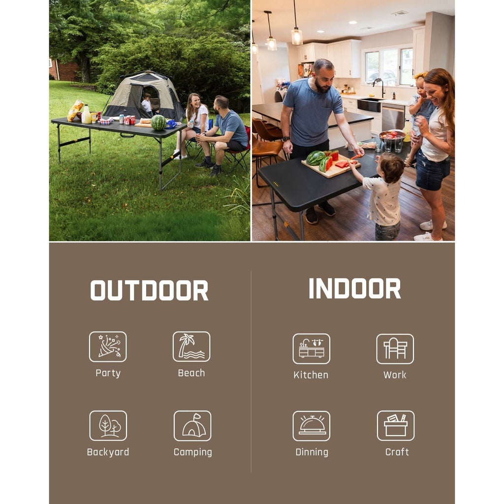 FanttikOutdoor Zeta X6 Pro folding table for camping, backyard, kitchen, and dining use