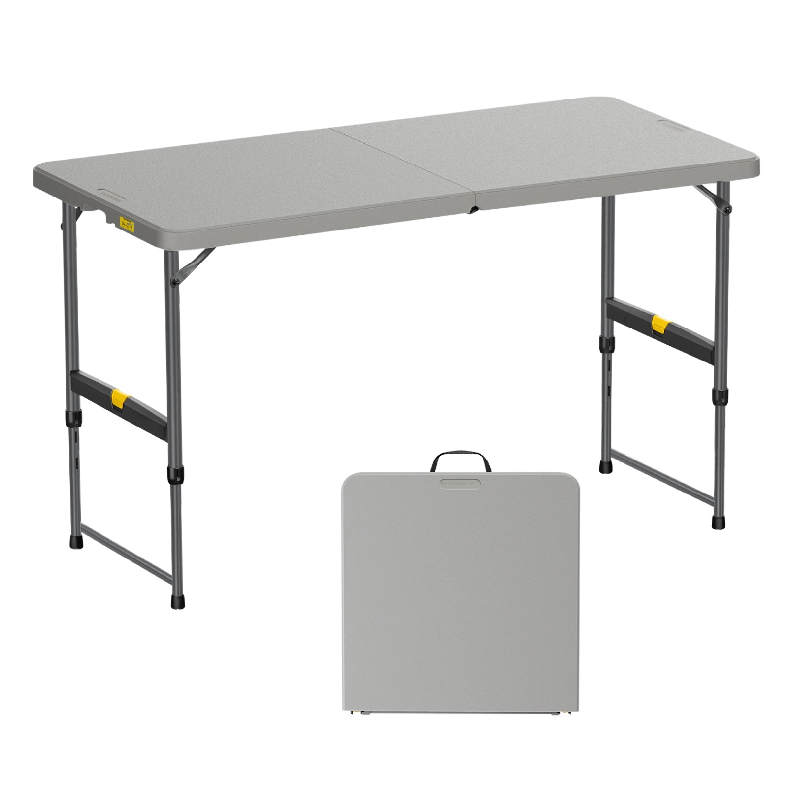 FanttikOutdoor Zeta X4 Pro 4ft folding table in gray with compact carry case