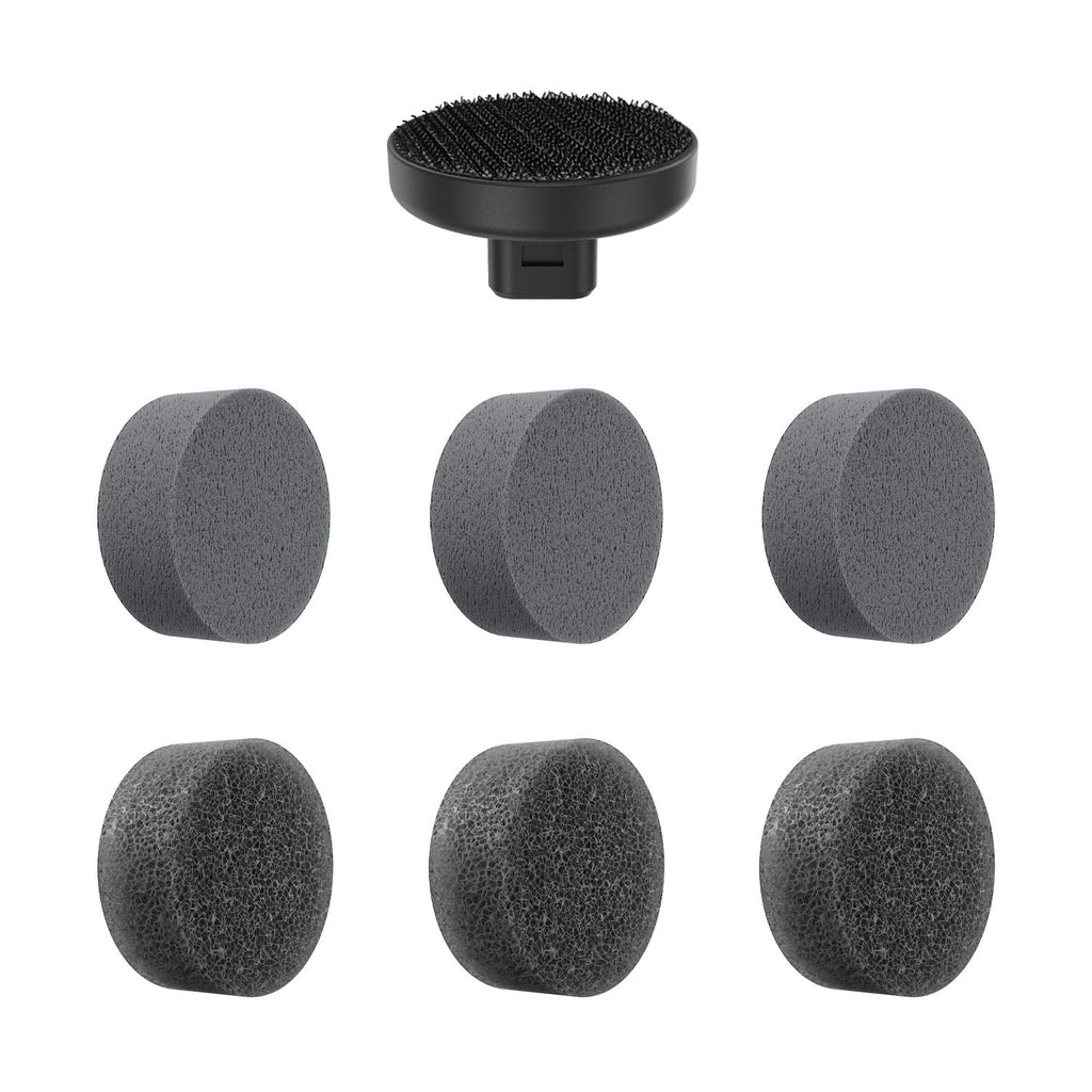 Fanttik 7-in-1 Brush Head Set, designed for deep cleaning in sinks, stoves, countertops, tiles, range hoods, dishes, and more—perfect for tackling a variety of tough cleaning tasks