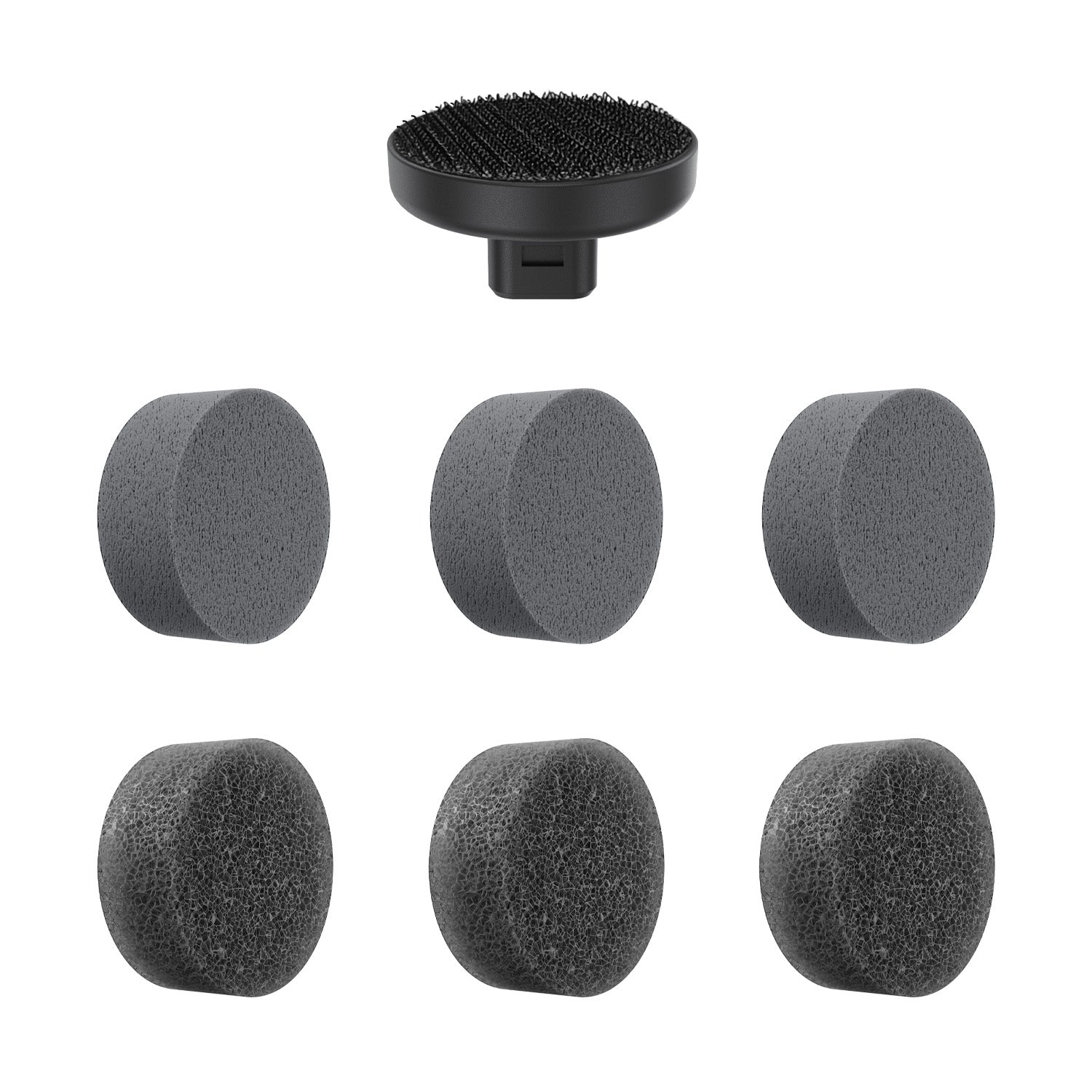 Fanttik 7-in-1 Brush Head Set, designed for deep cleaning in sinks, stoves, countertops, tiles, range hoods, dishes, and more—perfect for tackling a variety of tough cleaning tasks