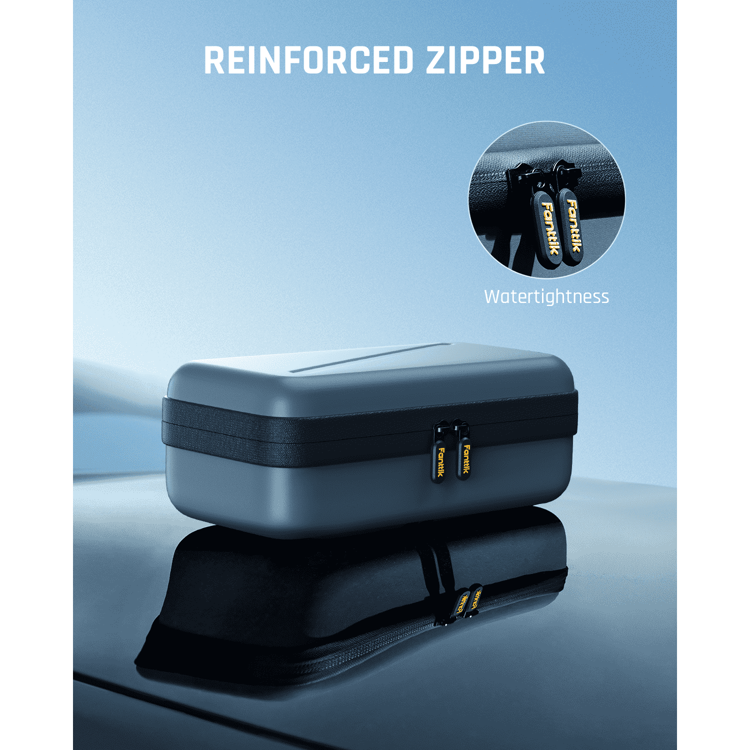 Fanttik EVA protection case for X8 APEX tire inflator with reinforced watertight zipper.