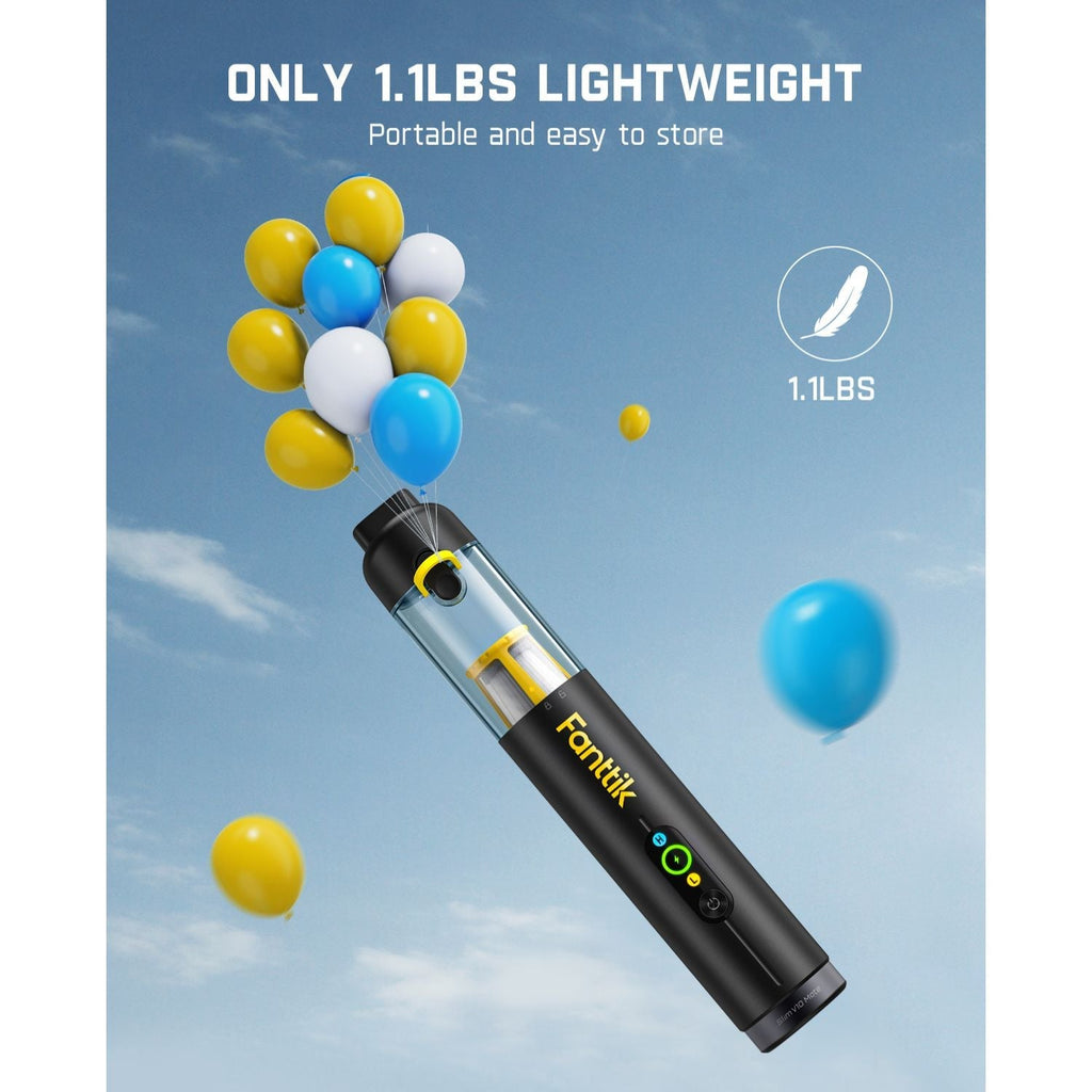 Fanttik Slim V10 Mate cordless car vacuum, 1.1lbs lightweight, portable design with balloons