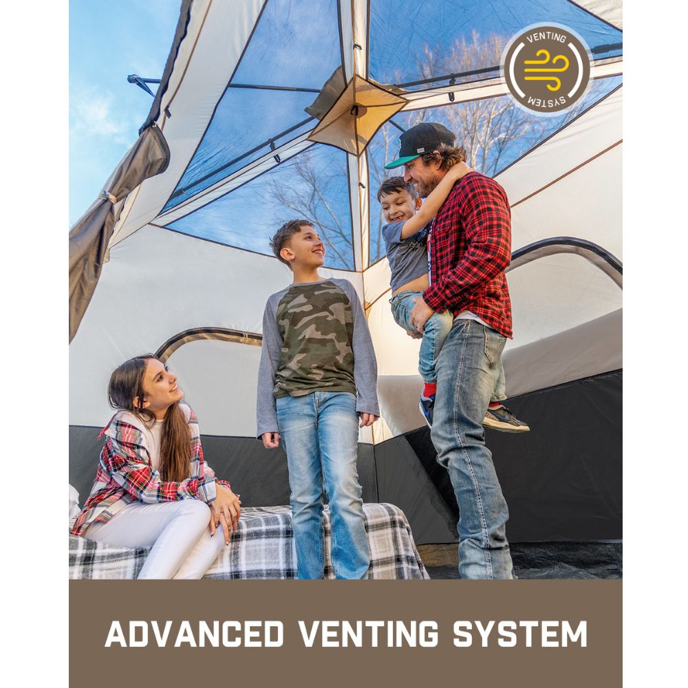 FanttikOutdoor Zeta C8 Pro 8 Person Camping Tent with advanced venting system