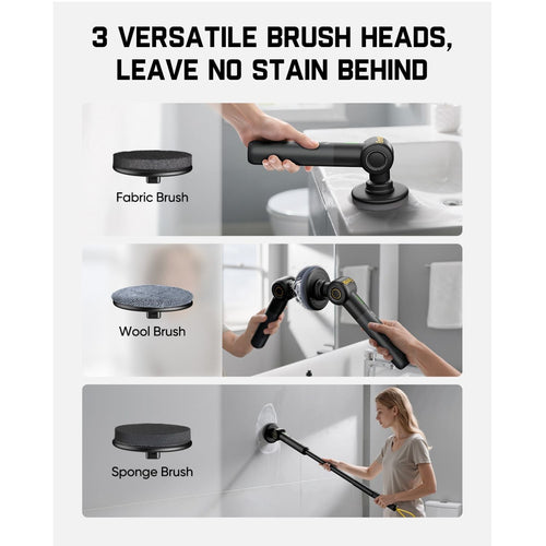 Fanttik G9 Pro spin scrubber brush heads for fabric, wool, and sponge cleaning