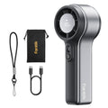 Fanttik GoFlow 11 Apex handheld fan with lanyard, carrying pouch, and USB-C cable