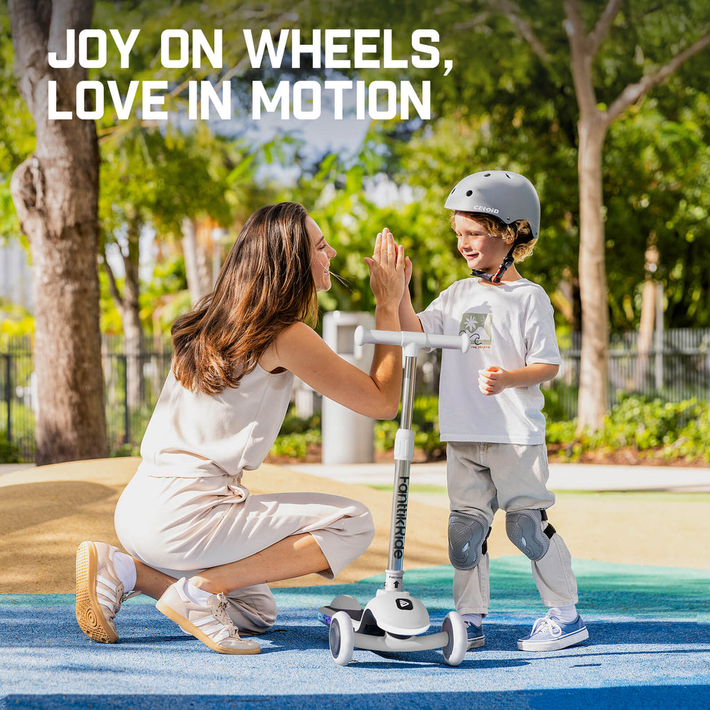 FanttikRide K9 Pro Electric Scooter for Kids 3-6, Adjustable Handlebar Height for Riders 3.3-4.6ft, 88 lbs, Up to 40 min Continuous Time, 4 Miles Range, AI & 2 Max Speed 3.7/6.2 MPH