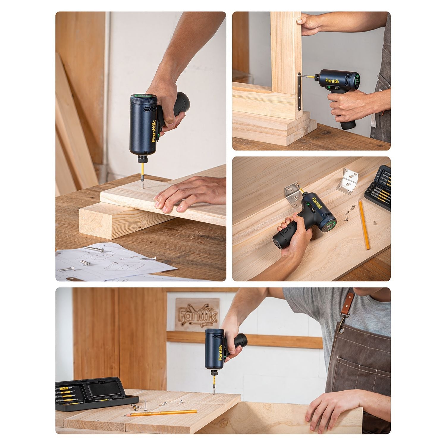 Fanttik REX K2 APEX impact driver for cabinet assembly and tight-space woodworking