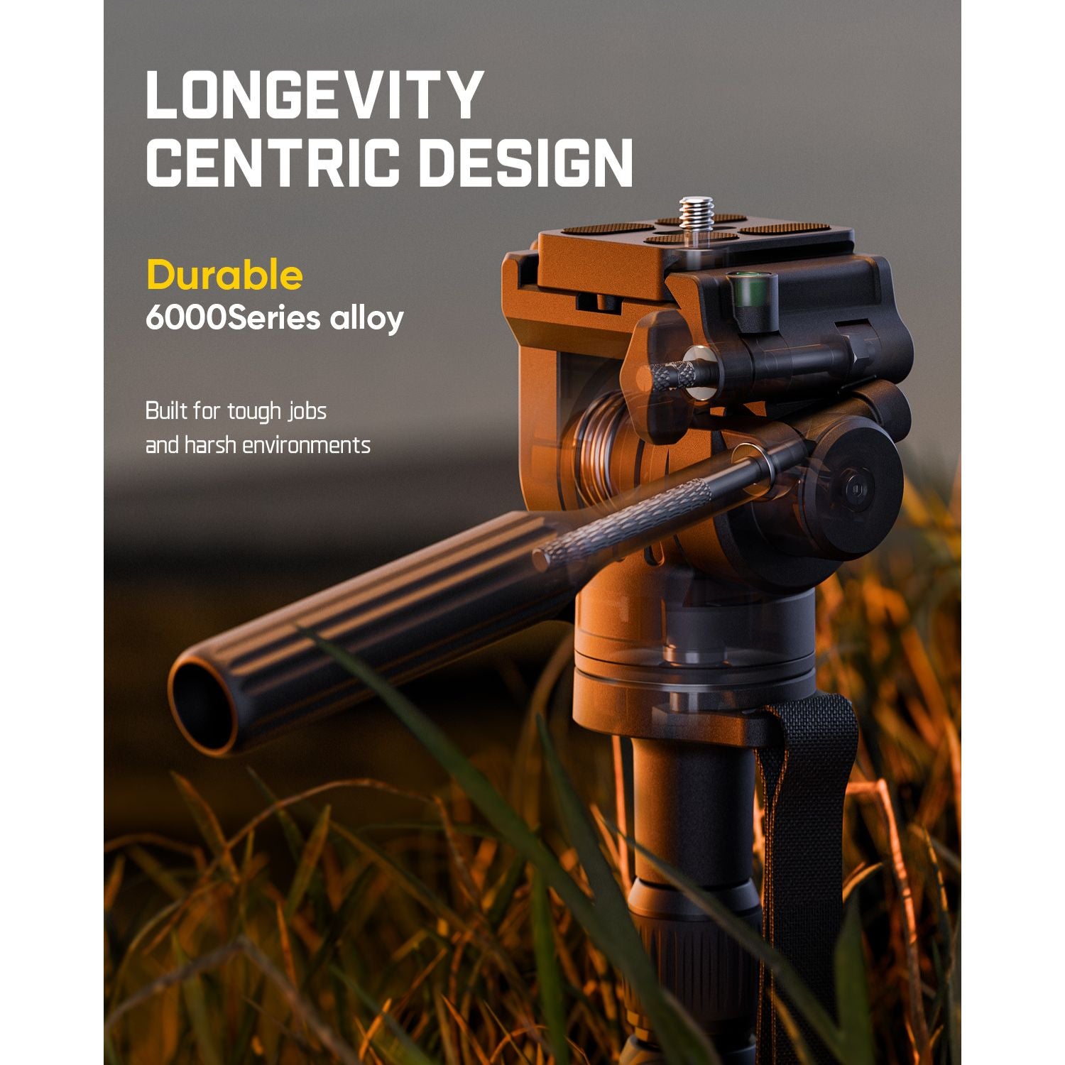 Fanttik DT10 Pro laser level tripod made of durable 6000 Series alloy for tough jobs.