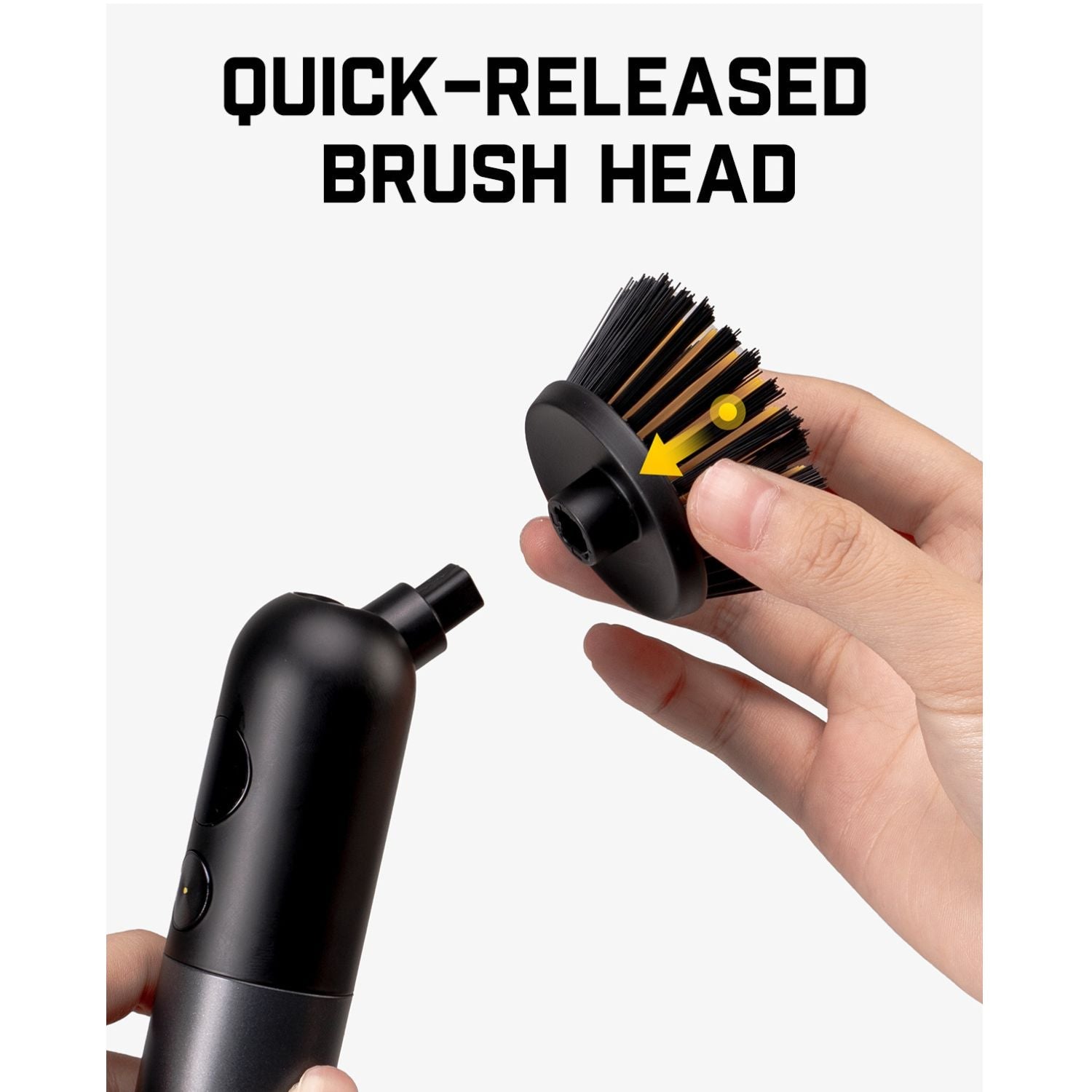 4-in-1 Brush Head Set, designed for deep cleaning in grout, tiles, sinks, crevices, and more—perfect for tackling a variety of tough cleaning tasks